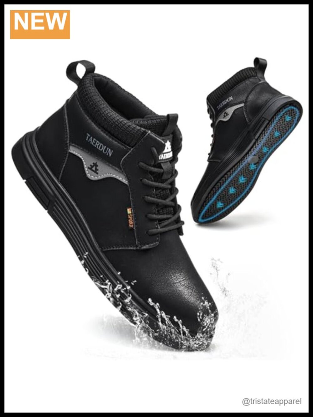 Slip Resistant Work Boots Waterproof Anti-Slip Leather Shoes